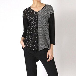 MAX MARA WEEKEND NEW Women's SPOLETO Jersey and Printed Pullover Blouse,…